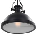 LAMPA SUFITOWA CZARNA OKRĄGŁA E27