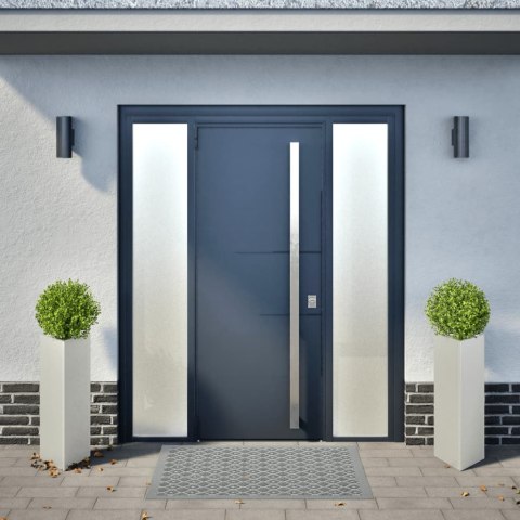 DONICE OGRODOWE 2 SZT. TRÓJKĄTNE 30X26X75CM STAL NIERDZEWNA