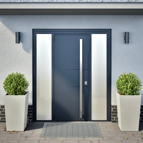 DONICE OGRODOWE 2 SZT. BIAŁE 45X45X75CM STALOWE