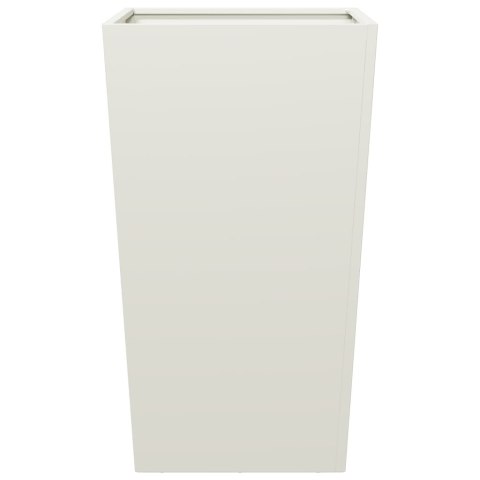 DONICE OGRODOWE 2 SZT. BIAŁE 45X45X75CM STALOWE