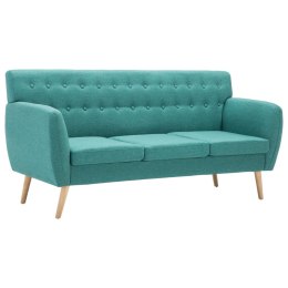 3-OSOBOWA SOFA TAPICEROWANA TKANINĄ 172X70X82CM ZIELONA