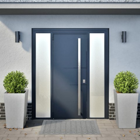 DONICE OGRODOWE 45X45X75CM 2 SZT. STAL GALWANIZOWANA