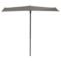 Madison Parasol balkonowy Sun Wave, 270 x 150 cm, jasnoszary