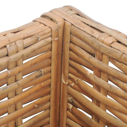 NAROŻNA SOFA Z PODUSZKAMI NATURALNY RATTAN