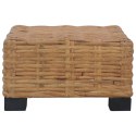 STOLIK KAWOWY 47X 47X 28CM NATURALNY RATTAN