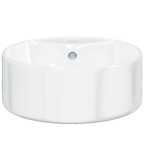 UMYWALKA BIAŁA 40X14,5CM CERAMICZNA OKRĄGŁA