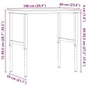 STOLIK ROBOCZY 100X60X(73-99,5)CM PROSTOKĄTNY DREWNO BUKOWE