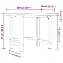 STOLIK ROBOCZY 100X60X83CM PROSTOKĄTNY LITE DREWNO BUKOWE