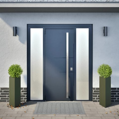 DONICE OGRODOWE 2 SZT. OLIWKOWE TRÓJKĄTNE 30X26X75CM