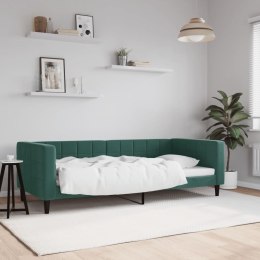 SOFA Z FUNKCJĄ SPANIA CIEMNOZIELONA 90X200CM AKSAMITNA