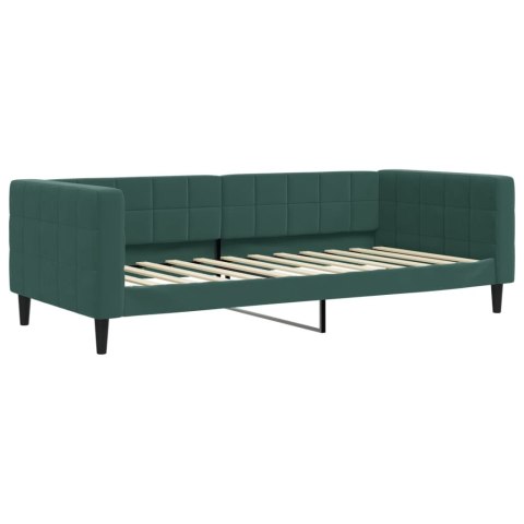 SOFA Z FUNKCJĄ SPANIA CIEMNOZIELONA 90X200CM AKSAMITNA
