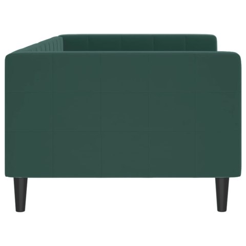 SOFA Z FUNKCJĄ SPANIA CIEMNOZIELONA 90X200CM AKSAMITNA