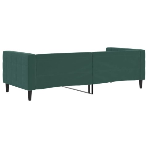 SOFA Z FUNKCJĄ SPANIA CIEMNOZIELONA 90X200CM AKSAMITNA