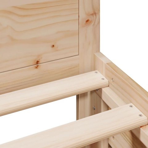 RAMA ŁÓŻKA BEZ MATERACA ZAGŁÓWEK 90X200CM SOSNOWA