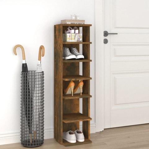 STOJAK NA BUTY PRZYDYMIONY DĄB 27,5X27X102CM