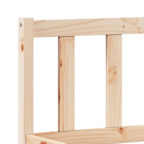 DŁUŻSZA RAMA ŁÓŻKA 140X210CM LITE DREWNO SOSNOWE