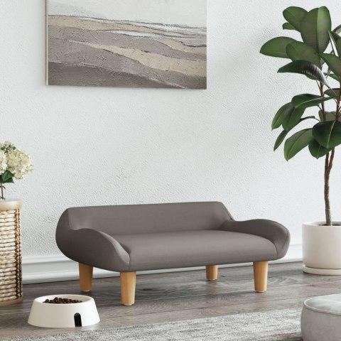 LEGOWISKO SOFA KANAPA DLA PSA KOLOR TAUPE 70X40X24CM OBITE TKANINĄ