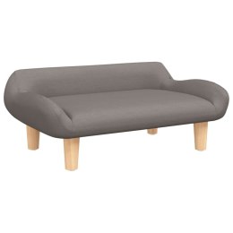 LEGOWISKO SOFA KANAPA DLA PSA KOLOR TAUPE 70X40X24CM OBITE TKANINĄ