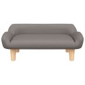 LEGOWISKO SOFA KANAPA DLA PSA KOLOR TAUPE 70X40X24CM OBITE TKANINĄ