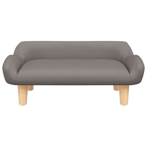 LEGOWISKO SOFA KANAPA DLA PSA KOLOR TAUPE 70X40X24CM OBITE TKANINĄ