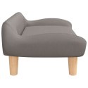 LEGOWISKO SOFA KANAPA DLA PSA KOLOR TAUPE 70X40X24CM OBITE TKANINĄ