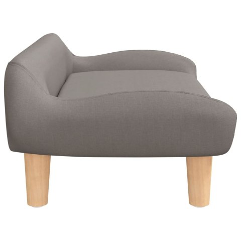 LEGOWISKO SOFA KANAPA DLA PSA KOLOR TAUPE 70X40X24CM OBITE TKANINĄ