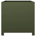 DONICA OGRODOWA OLIWKOWOZIELONA 50X50X50CM STALOWA