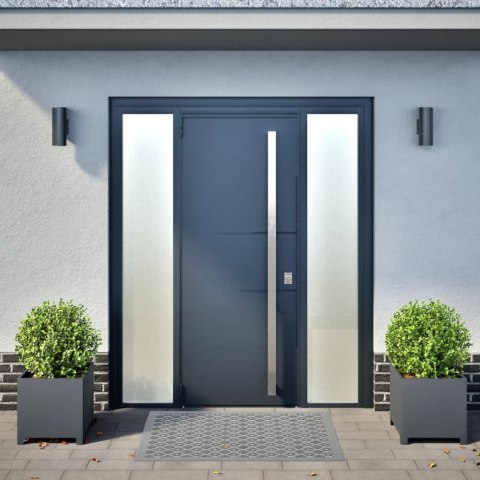 DONICE OGRODOWE 2 SZT. ANTRACYTOWE 40X40X40CM STALOWE