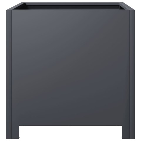 DONICE OGRODOWE 2 SZT. ANTRACYTOWE 40X40X40CM STALOWE