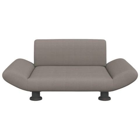 LEGOWISKO DLA PSA KOLOR TAUPE 70X45X28CM OBITE TKANINĄ