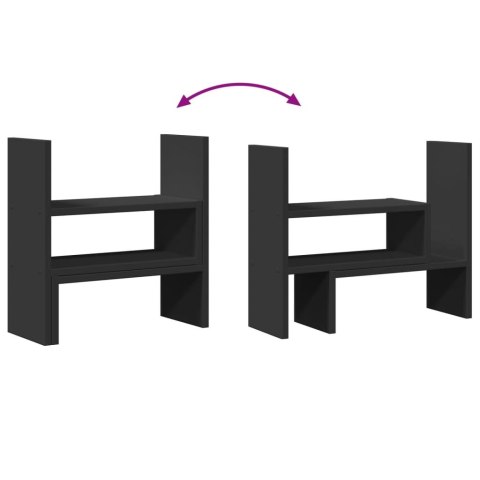 ORGANIZER NA BIURKO REGULOWANY CZARNY 40X17X41CM