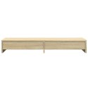 PODSTAWKA POD MONITOR Z SZUFLADAMI DĄB SONOMA 100X27X15CM