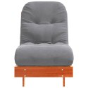 SOFA ROZKŁADANA FUTON Z MATERACEM WOSKOWY BRĄZ 60X206X11CM