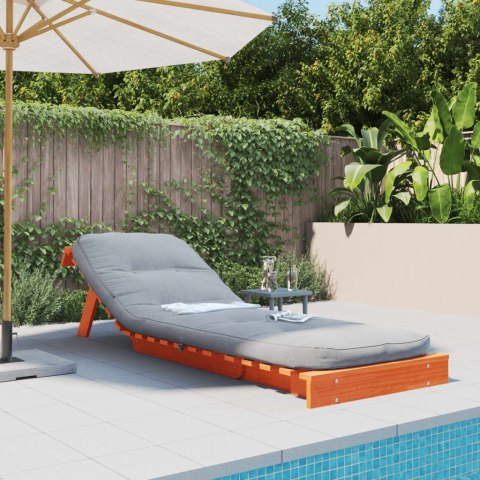 SOFA ROZKŁADANA FUTON Z MATERACEM WOSKOWY BRĄZ 70X206X11CM