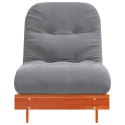 SOFA ROZKŁADANA FUTON Z MATERACEM WOSKOWY BRĄZ 70X206X11CM