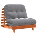 SOFA ROZKŁADANA FUTON Z MATERACEM WOSKOWY BRĄZ 80X206X11CM