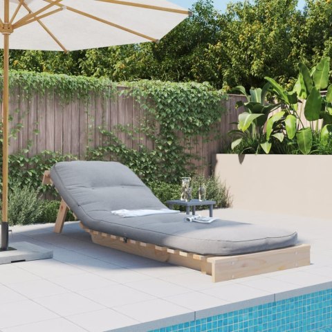 SOFA ROZKŁADANA TYPU FUTON Z MATERACEM 70X206X11CM SOSNOWA