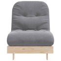 SOFA ROZKŁADANA TYPU FUTON Z MATERACEM 70X206X11CM SOSNOWA