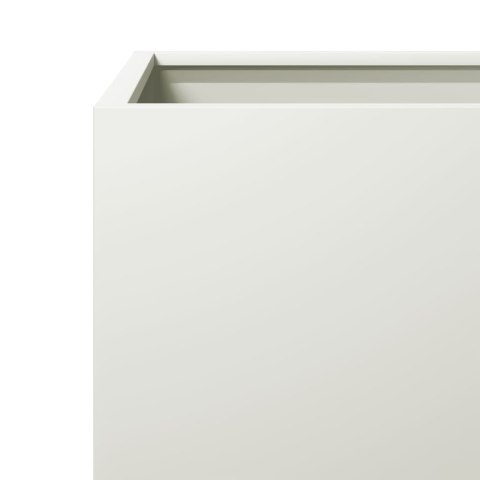 DONICE OGRODOWE 2 SZT. BIAŁE 40X40X40CM STALOWE