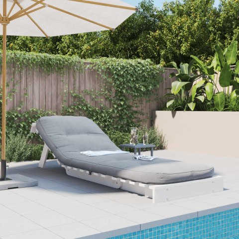 SOFA ROZKŁADANA TYPU FUTON Z MATERACEM BIAŁA 70X206X11CM