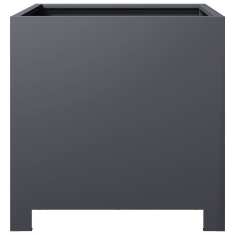 DONICA OGRODOWA ANTRACYTOWA 40X40X40CM STALOWA