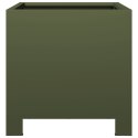 DONICA OGRODOWA OLIWKOWOZIELONA 30X30X30CM STALOWA
