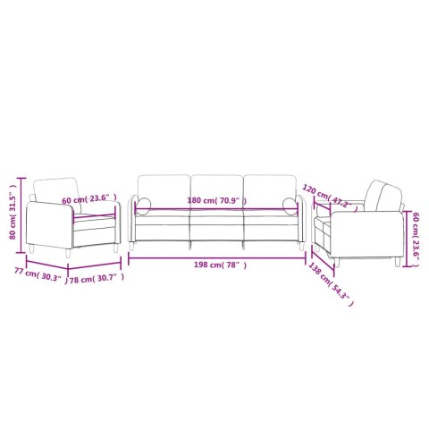 3-CZ. KOMPLET WYPOCZYNKOWY Z PODUSZKAMI CIEMNOZIELONY AKSAMIT