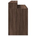 BIURKO Z PODŚWIETLENIEM LED BRĄZOWY DĄB 120X55X91CM