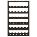STOJAK NA 42 BUTELKI WINA CZARNY LITE DREWNO SOSNOWE