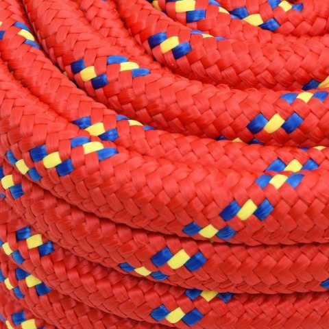 LINKA ŻEGLARSKA CZERWONA 20MM 100M POLIPROPYLEN