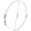 OPASKI ZACISKOWE DO WĘŻY 6 SZT 91-220MM STAL NIERDZEWNA 304