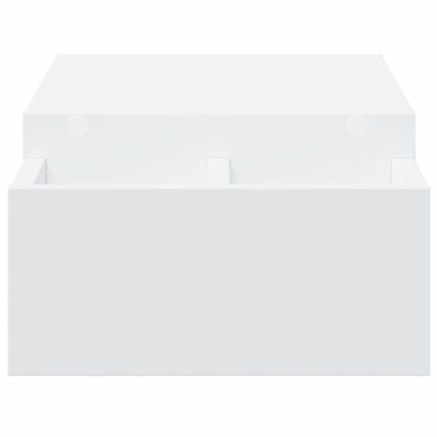 PODSTAWKA POD MONITOR Z PRZEGRÓDKAMI BIAŁA 70X27X15CM