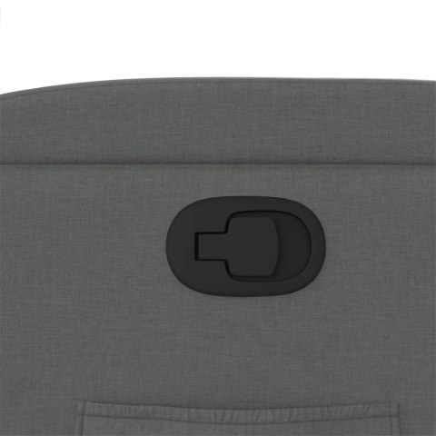 FOTEL ROZKŁADANY CIEMNOSZARY TAPICEROWANY TKANINĄ