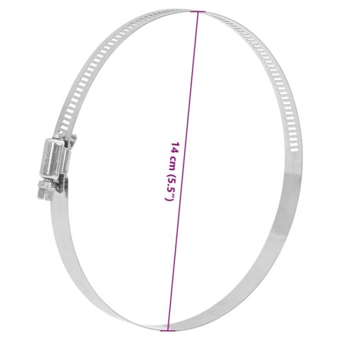 OPASKI ZACISKOWE DO WĘŻY 6 SZT 91-140MM STAL NIERDZEWNA 304